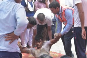 लक्ष्मी घाट पर माकड्रिल का कार्यक्रम सम्पन्न हुआ